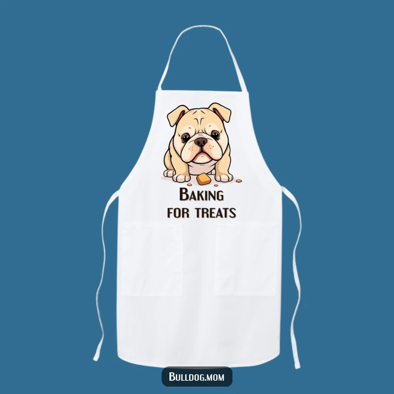 Funny Bulldog Apron: Chef's Intense Treat Focus Gift