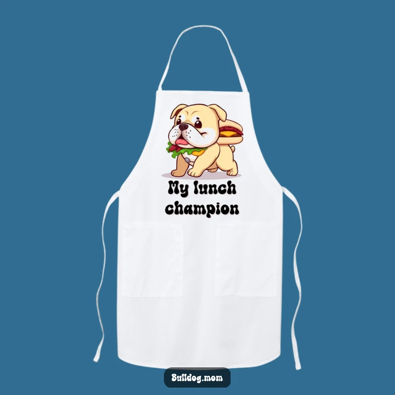 Funny Bulldog Sandwich Apron - Chef Dog, Hilarious Kitchen Gift