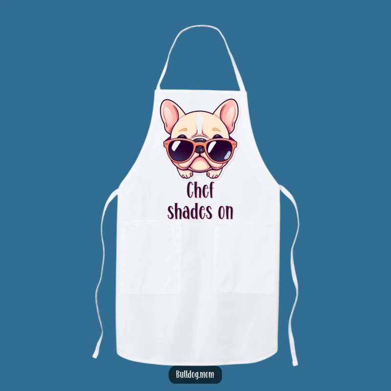 Funny Kawaii Bulldog Apron: Fashionably Cool Chef, a Hilarious Dog Gift