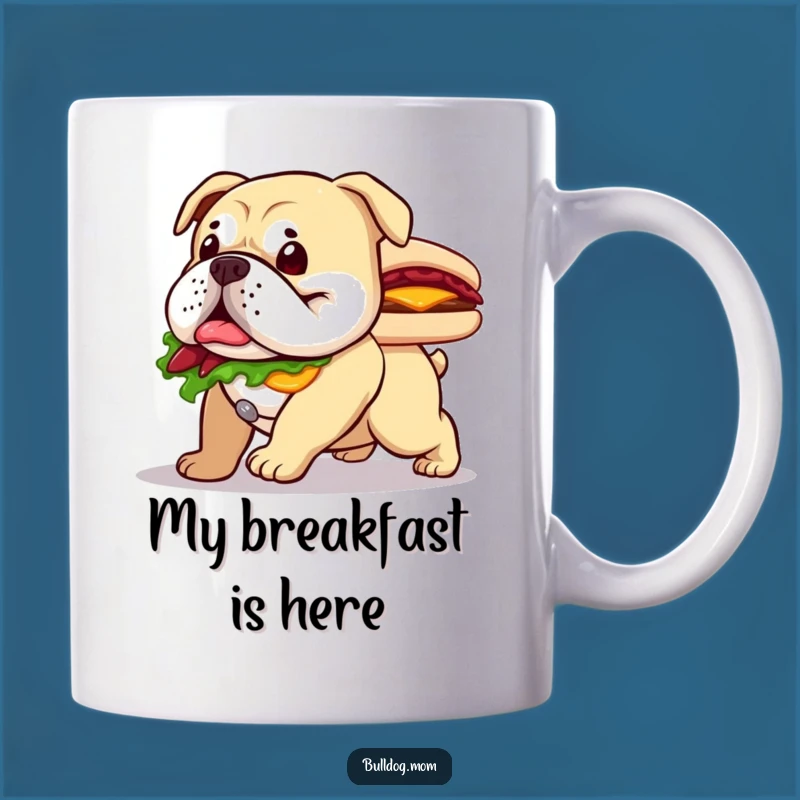 Funny Bulldog Sandwich Mug - Happy Waddle Dog Lover's Hilarious Gift