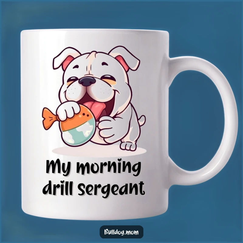 Funny Kawaii Bulldog Wrestling Toy Mug: Hilarious Dog Lover Gift for Coffee Enthusiasts