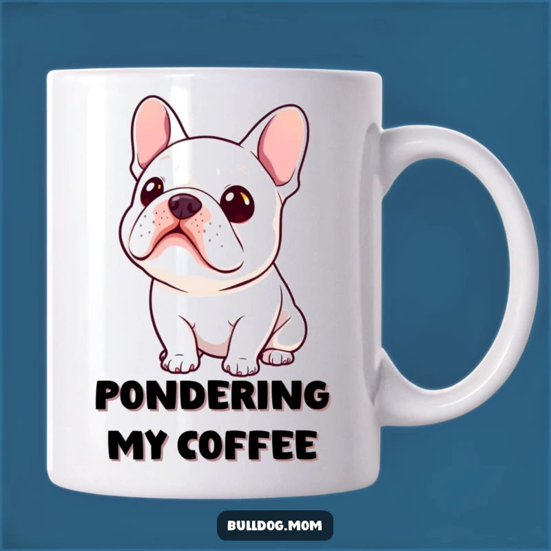 Funny Kawaii Bulldog Curiosity Mug: Hilarious Gift for Inquisitive Dog Lovers!