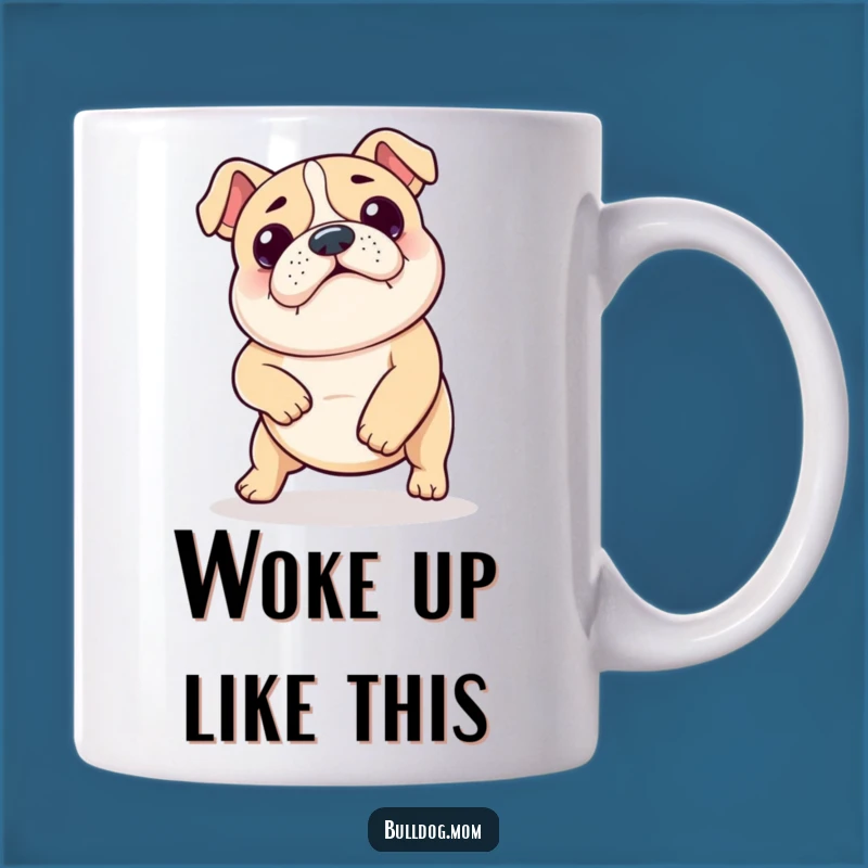 Funny Kawaii Bulldog Shuffle Mug - Adorable Dog Dance Gift