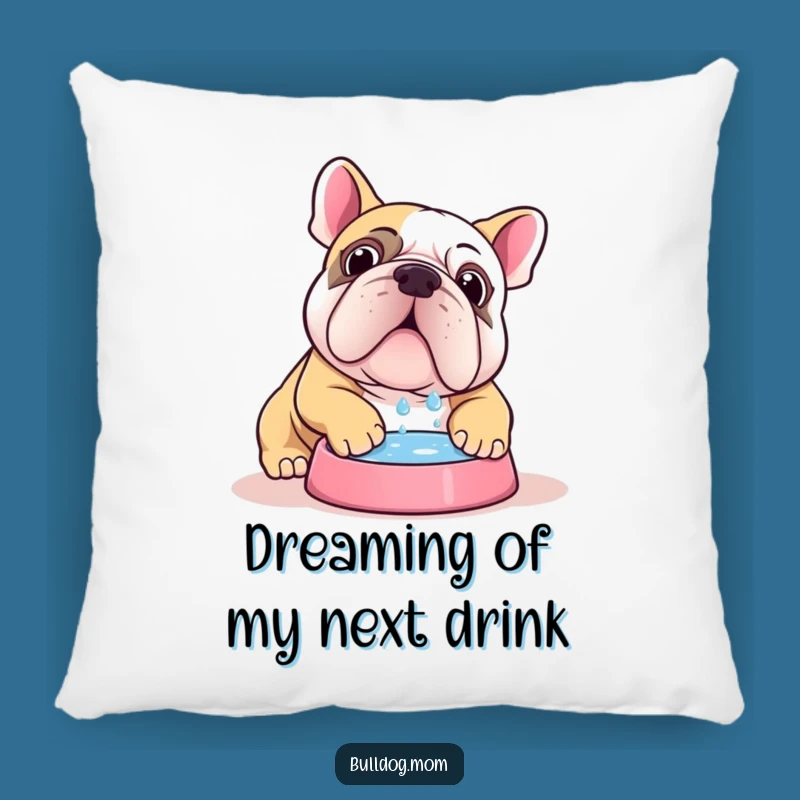 Cute Kawaii Bulldog Hydration Pillow: Soft & Funny Comfort