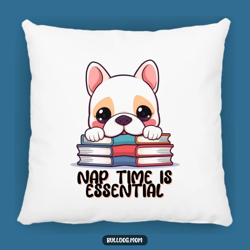 Funny Kawaii Bulldog Pillow - Cozy Curious Pup Accent for Gift