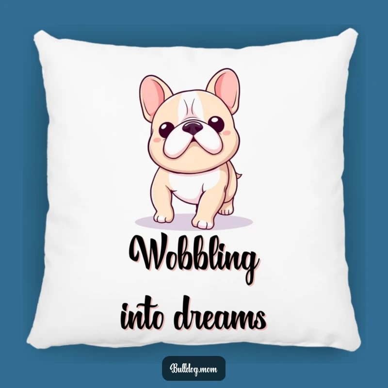 Funny Kawaii Bulldog Wobble Pillow: Snuggly Hilarious Gift for Dog Lovers!