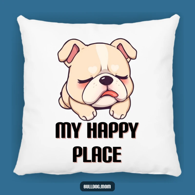 Cute Funny Sleepy Bulldog Pillow: Hilarious Comfort for Dreamers!