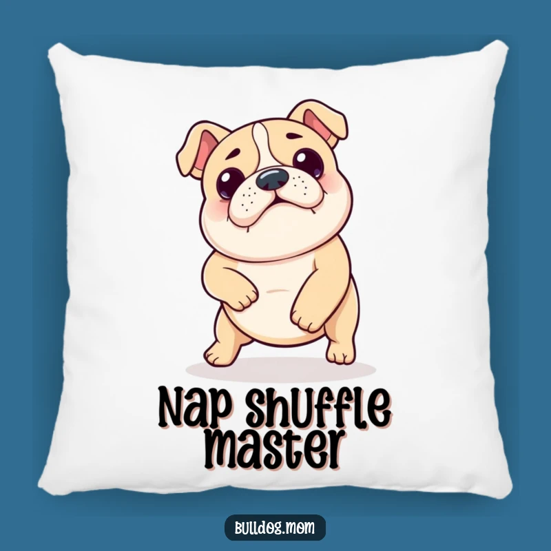 Funny Kawaii Bulldog Shuffle Pillow - Cozy Dog Dance Decor