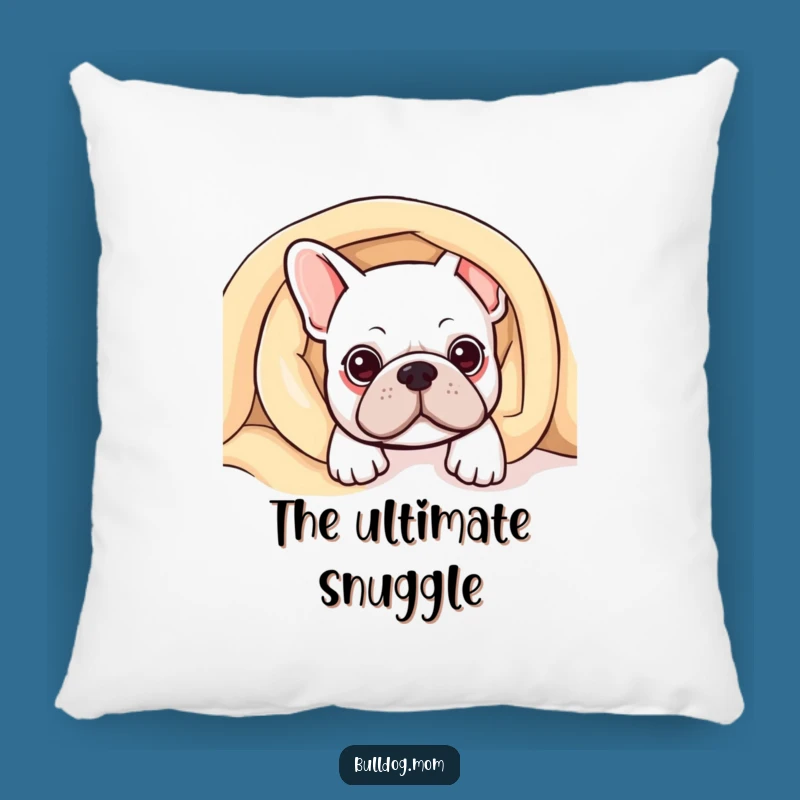 Funny Kawaii Bulldog Blanket Pillow: Snuggly Hilarious Gift for Dog Lovers!