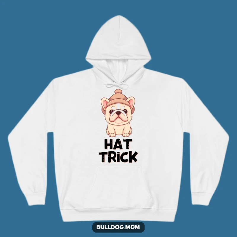 Cozy Funny Bulldog Hat Hoodie - Warm Pup Gift for Chilly Days