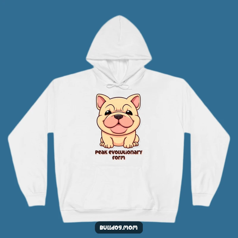 Funny Stocky Dog Hoodie: Cozy Wrinkled Face Comfort Gift