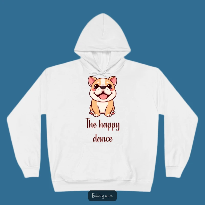 Funny Kawaii Bulldog Hoodie: Cozy Wiggle Vibes, Ultimate Dog Lover Gift