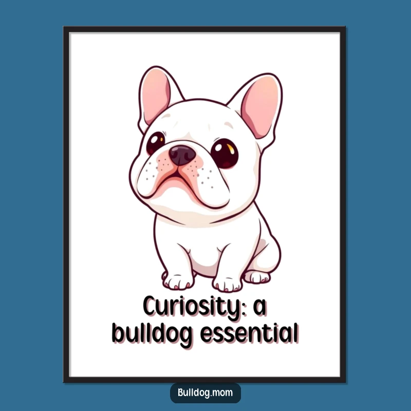 Free Printable Wall Art: Curious Bulldog - Whimsical Downloadable Decor!