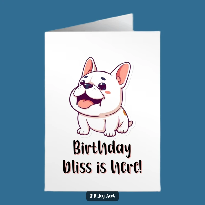 Funny Free Printable Birthday Card: Content Bulldog, Hilarious Downloadable Gift for Relaxation!