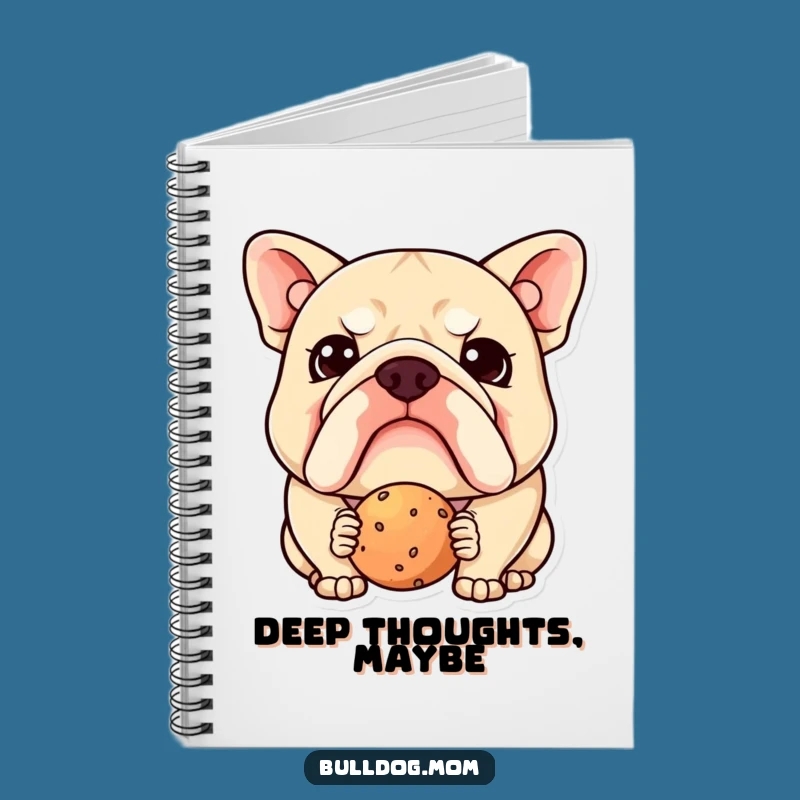 Funny Kawaii Bulldog Notebook: Jot Down Thoughts with Confusion, a Cute Dog Gift