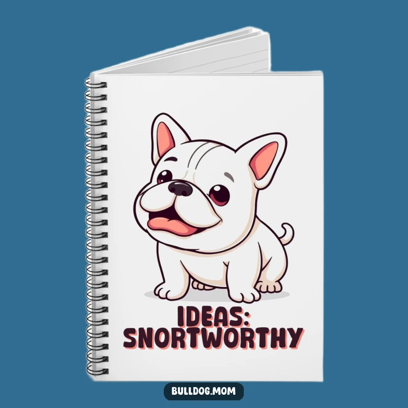 Funny Kawaii Bulldog Notebook: Happy Snort Journal
