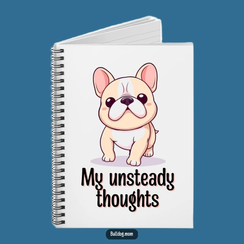 Funny Kawaii Bulldog Wobble Notebook: Hilarious Gift for Wobbly Ideas!