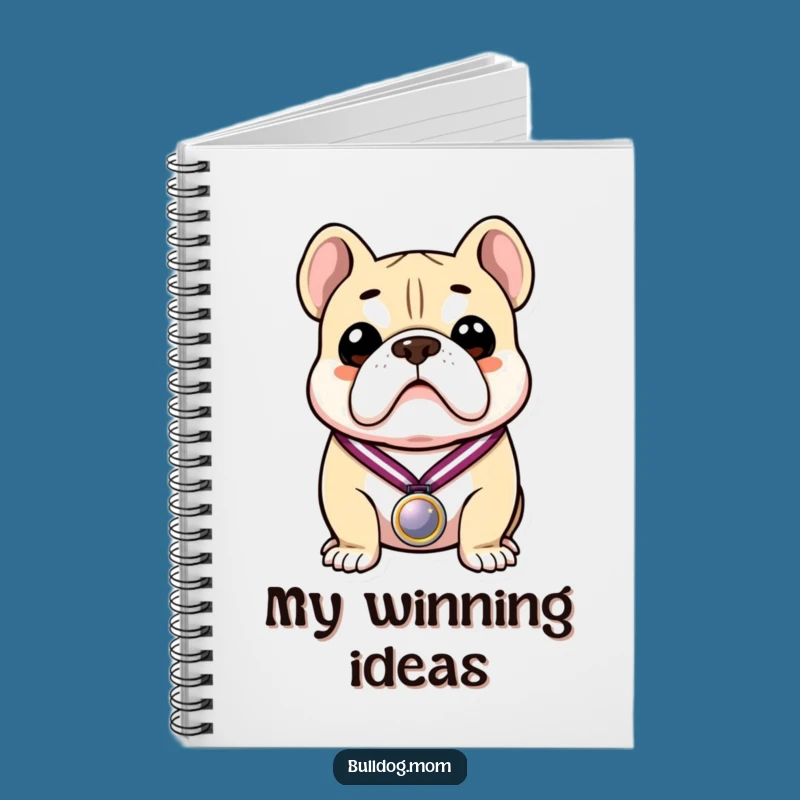 Funny Bulldog Medal Notebook: Jot Down Wins in This Humorous Pup's Journal