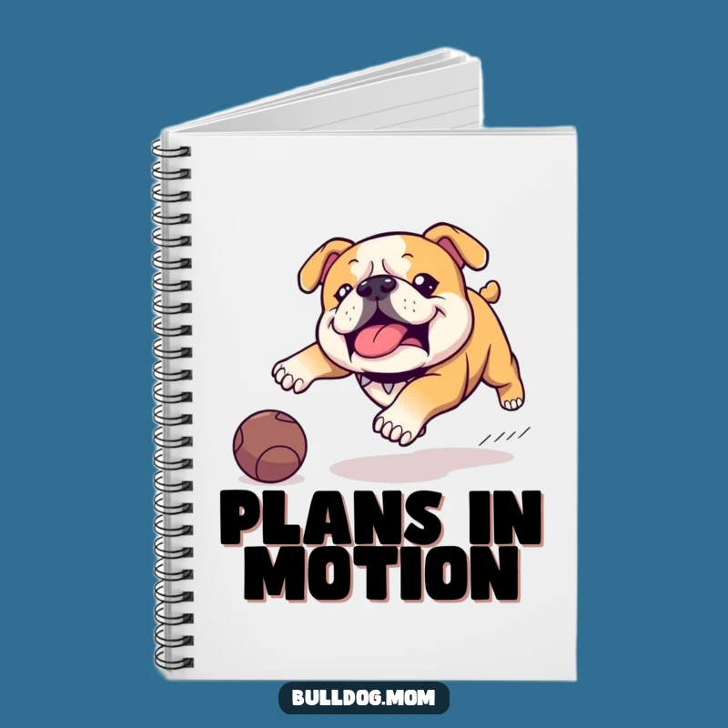 Funny Kawaii Bulldog Notebook, Perfect for Jotting Down Playful Ideas