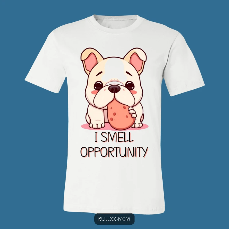 Funny Kawaii Bulldog Treat T-Shirt - Eager Pup Tee