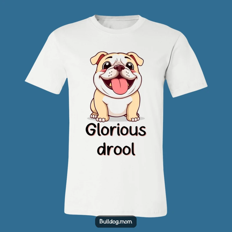 Funny Bulldog Panting T-Shirt: Express Pure Joy with This Humorous Pup Tee