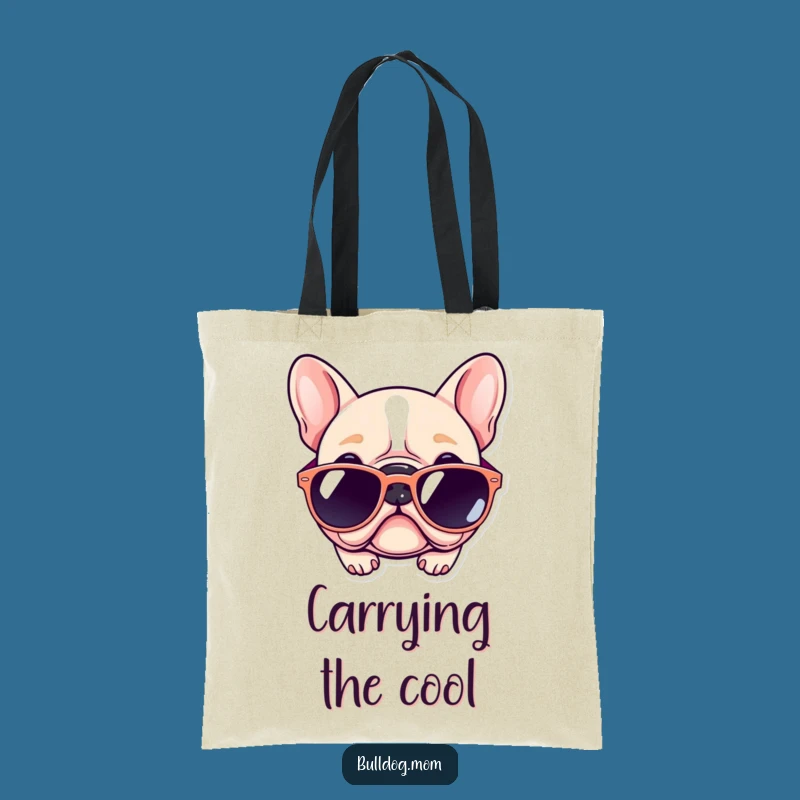 Funny Kawaii Bulldog Tote Bag: Carry Your Cool Style, a Practical Dog Gift